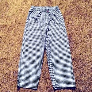 Tommy Hilfiger Mens Navy Blue/White checkered Sleepwear Lounge Pants Sz. M